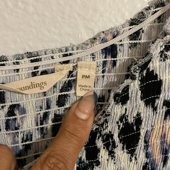 Soft Surroundings Women's Petite Printed Flowy Soft Long Maxi Dress Size PM - Picture 7 of 11